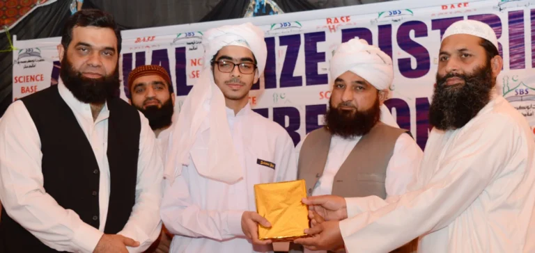 Muhammad Raza Saqib Mustafai with Chairman Ch. Tahir Mehmood on Dastar Bandi